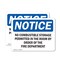 Signmission No Combustible Storage Permitted In This, 7 in W x Rectangle, Vinyl Decal OS-2PACK-NS-D-57-L-14456 - alternate 1